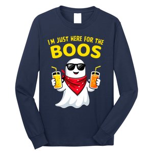 Im Just Here For The Boos Funny Halloween Long Sleeve Shirt