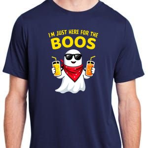 Im Just Here For The Boos Funny Halloween Adult ChromaSoft Performance T-Shirt