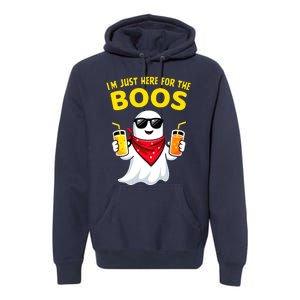 Im Just Here For The Boos Funny Halloween Premium Hoodie