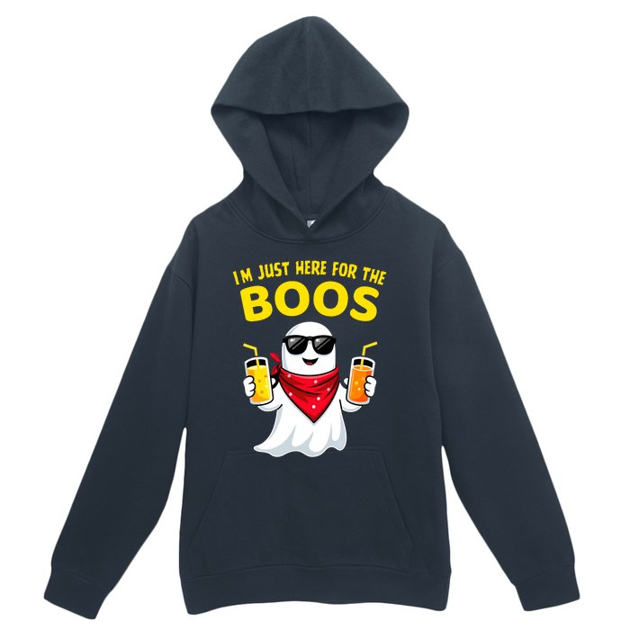 Im Just Here For The Boos Funny Halloween Urban Pullover Hoodie