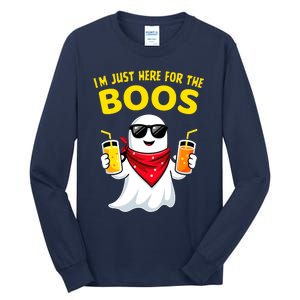 Im Just Here For The Boos Funny Halloween Tall Long Sleeve T-Shirt