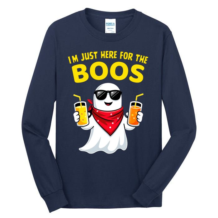 Im Just Here For The Boos Funny Halloween Tall Long Sleeve T-Shirt