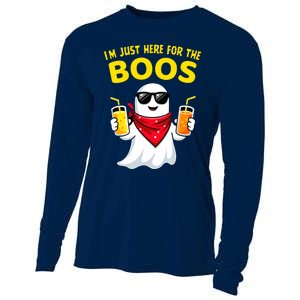 Im Just Here For The Boos Funny Halloween Cooling Performance Long Sleeve Crew