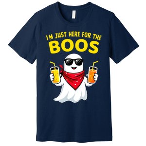 Im Just Here For The Boos Funny Halloween Premium T-Shirt