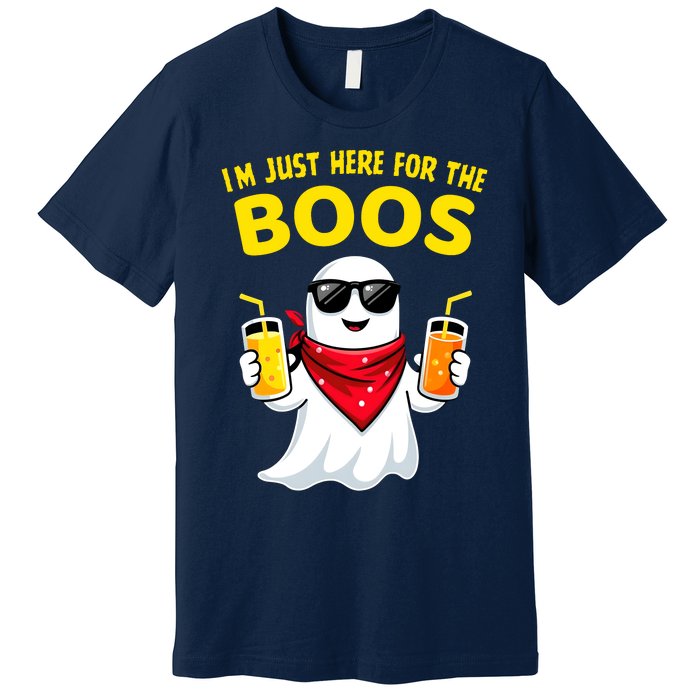 Im Just Here For The Boos Funny Halloween Premium T-Shirt