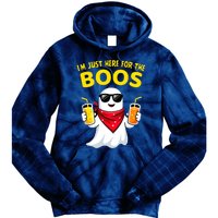 Im Just Here For The Boos Funny Halloween Tie Dye Hoodie