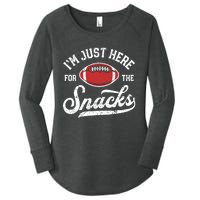 I'm Just Here For The Snacks Funny Fantasy Football League Women's Perfect Tri Tunic Long Sleeve Shirt