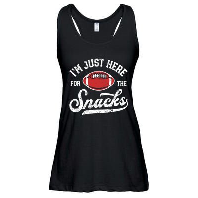 I'm Just Here For The Snacks Funny Fantasy Football League Ladies Essential Flowy Tank