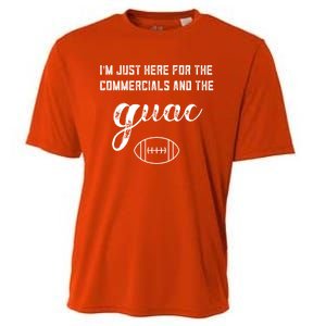 Im Just Here For The Commercials And Guac Lover Snacks Food Funny Gift Cooling Performance Crew T-Shirt