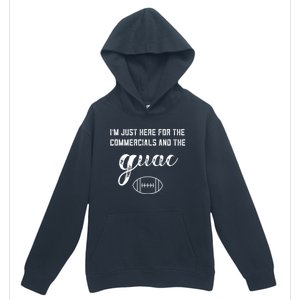 Im Just Here For The Commercials And Guac Lover Snacks Food Funny Gift Urban Pullover Hoodie