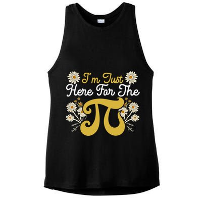 I'm Just Here For The Pi Math Teacher Mathematician Pi Day Great Gift Ladies PosiCharge Tri-Blend Wicking Tank