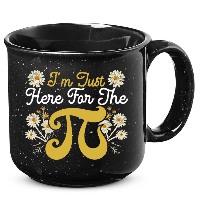 I'm Just Here For The Pi Math Teacher Mathematician Pi Day Great Gift 15oz Campfire Ceramic Mug