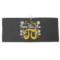 I'm Just Here For The Pi Math Teacher Mathematician Pi Day Great Gift Large Microfiber Waffle Golf Towel