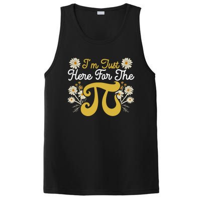 I'm Just Here For The Pi Math Teacher Mathematician Pi Day Great Gift PosiCharge Competitor Tank