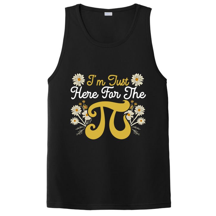 I'm Just Here For The Pi Math Teacher Mathematician Pi Day Great Gift PosiCharge Competitor Tank