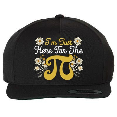 I'm Just Here For The Pi Math Teacher Mathematician Pi Day Great Gift Wool Snapback Cap