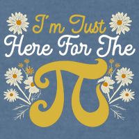 I'm Just Here For The Pi Math Teacher Mathematician Pi Day Great Gift Garment-Dyed Sweatshirt