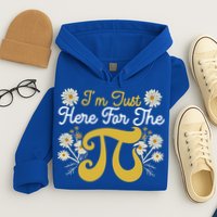 I'm Just Here For The Pi Math Teacher Mathematician Pi Day Great Gift Hoodie