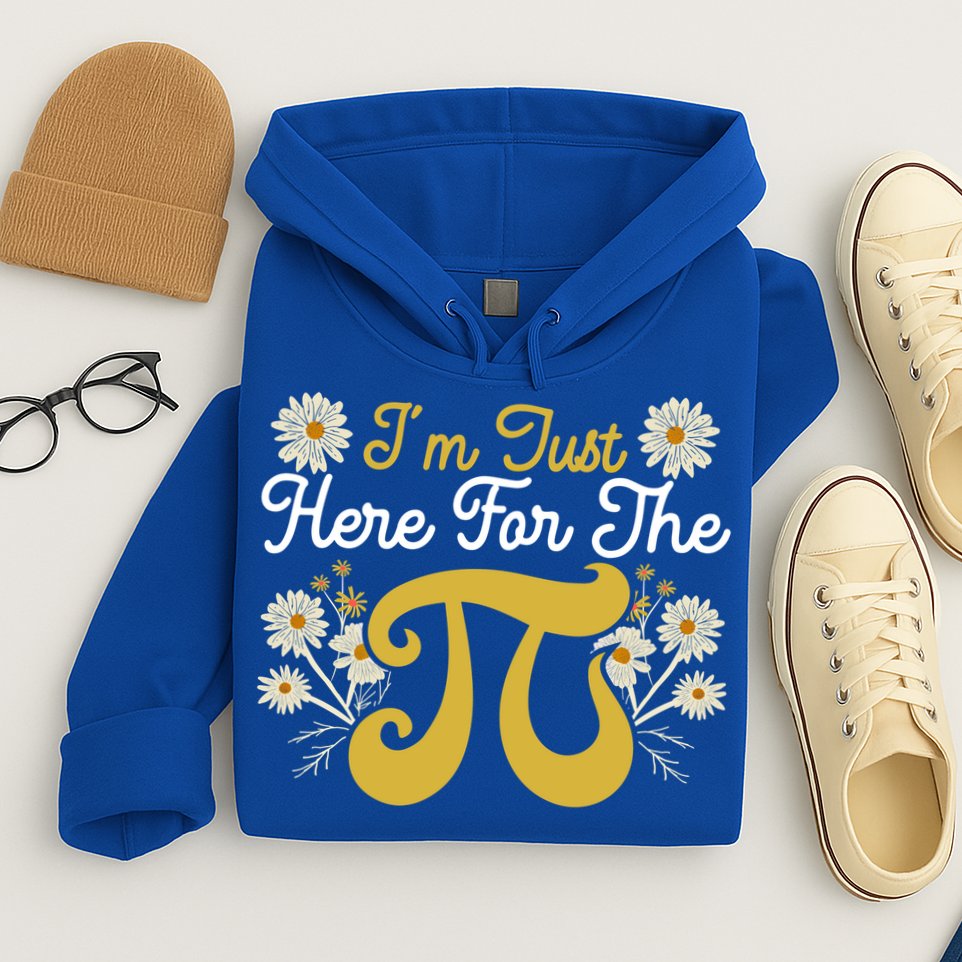 I'm Just Here For The Pi Math Teacher Mathematician Pi Day Great Gift Hoodie