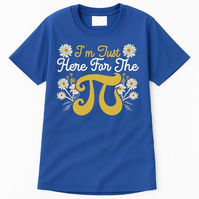I'm Just Here For The Pi Math Teacher Mathematician Pi Day Great Gift Tall T-Shirt