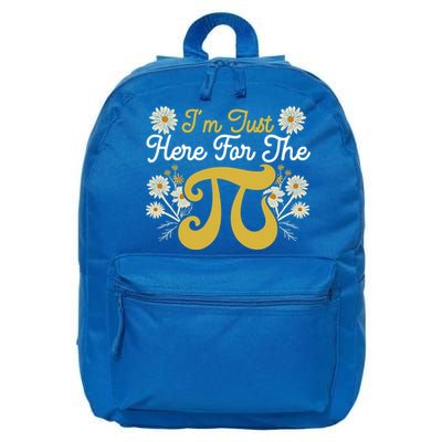 I'm Just Here For The Pi Math Teacher Mathematician Pi Day Great Gift 16 in Basic Backpack