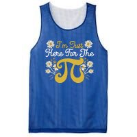 I'm Just Here For The Pi Math Teacher Mathematician Pi Day Great Gift Mesh Reversible Basketball Jersey Tank