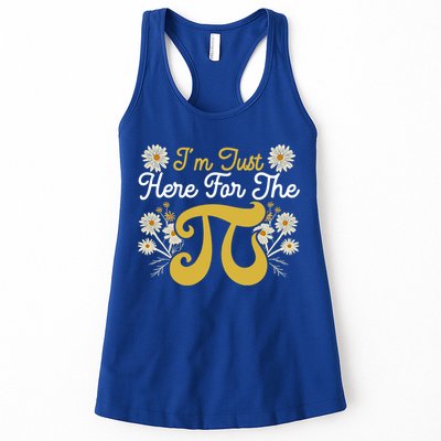 I'm Just Here For The Pi Math Teacher Mathematician Pi Day Great Gift Womens Tank Top