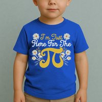 I'm Just Here For The Pi Math Teacher Mathematician Pi Day Great Gift Toddler T-Shirt