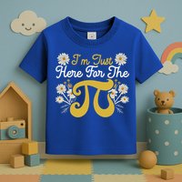 I'm Just Here For The Pi Math Teacher Mathematician Pi Day Great Gift Toddler T-Shirt