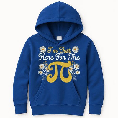 I'm Just Here For The Pi Math Teacher Mathematician Pi Day Great Gift Kids Hoodie