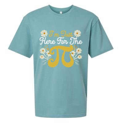 I'm Just Here For The Pi Math Teacher Mathematician Pi Day Great Gift Sueded Cloud Jersey T-Shirt