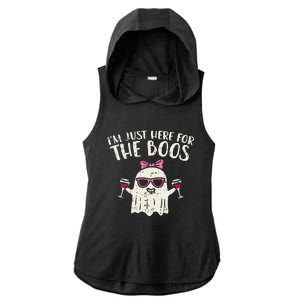 Im Just Here For The Boos Funny Halloween Costume For Funny Ladies PosiCharge Tri-Blend Wicking Draft Hoodie Tank