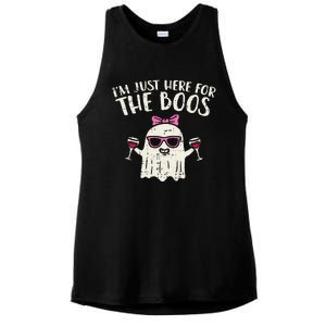 Im Just Here For The Boos Funny Halloween Costume For Funny Ladies PosiCharge Tri-Blend Wicking Tank