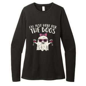 Im Just Here For The Boos Funny Halloween Costume For Funny Womens CVC Long Sleeve Shirt