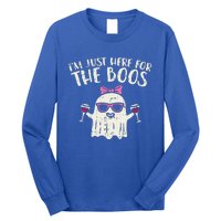 Im Just Here For The Boos Funny Halloween Costume For Funny Long Sleeve Shirt