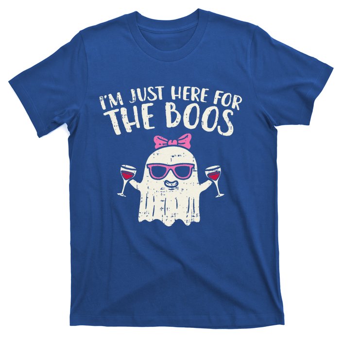 Im Just Here For The Boos Funny Halloween Costume For Funny T-Shirt