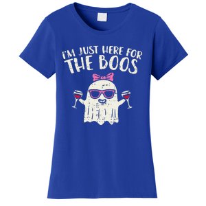 Im Just Here For The Boos Funny Halloween Costume For Funny Women's T-Shirt