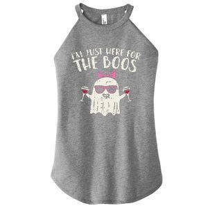 Im Just Here For The Boos Funny Halloween Costume For Funny Women's Perfect Tri Rocker Tank