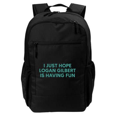 I Just Hope Logan Gilbert Is Having Fun Backpack