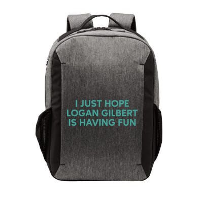 I Just Hope Logan Gilbert Is Having Fun Vector Backpack