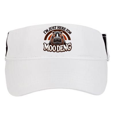 IM Just Here For Moo Deng Cute Baby Hippo 2024 Meme Adult Drive Performance Visor