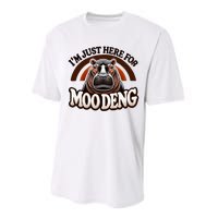 IM Just Here For Moo Deng Cute Baby Hippo 2024 Meme Performance Sprint T-Shirt