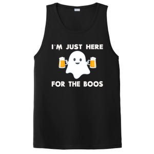 IM Just Here For The Boos Cool Gift Funny Halloween Beer Gift PosiCharge Competitor Tank