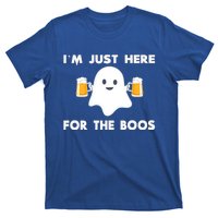 IM Just Here For The Boos Cool Gift Funny Halloween Beer Gift T-Shirt