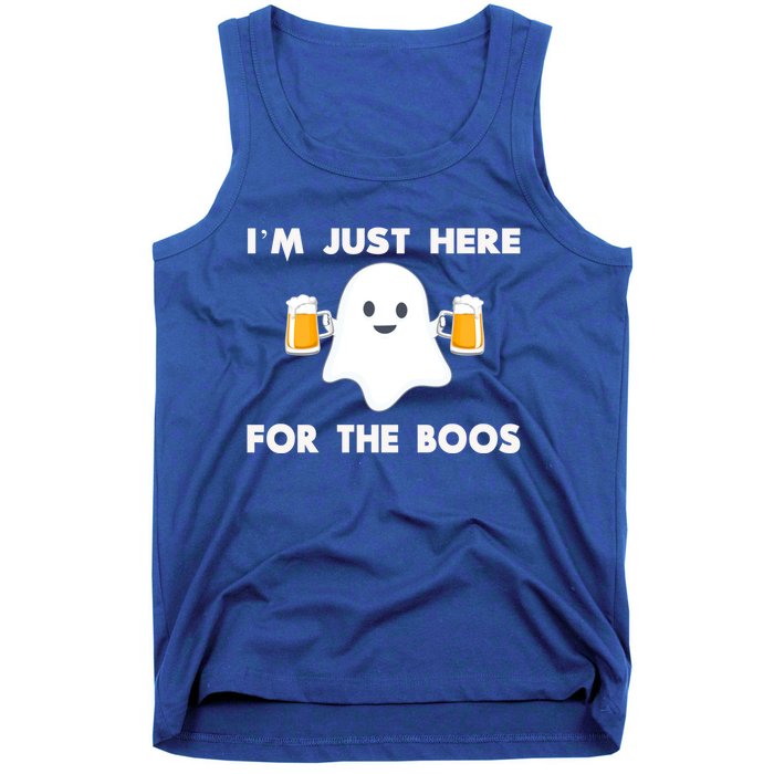 IM Just Here For The Boos Cool Gift Funny Halloween Beer Gift Tank Top