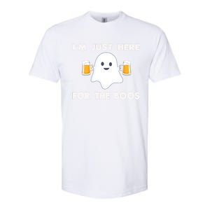 IM Just Here For The Boos Cool Gift Funny Halloween Beer Gift Softstyle CVC T-Shirt