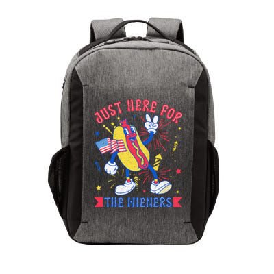 IM Just Here For The Wieners Funny Hot Dog 4th Of July Vector Backpack