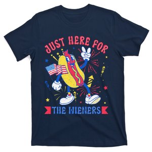 IM Just Here For The Wieners Funny Hot Dog 4th Of July T-Shirt