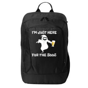 Im Just Here For The Boos Halloween Ghost City Backpack