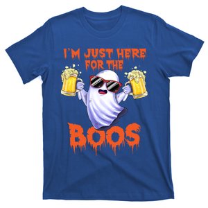 Im Just Here For The Boos Ghost Ing Halloween Beer Gift T-Shirt